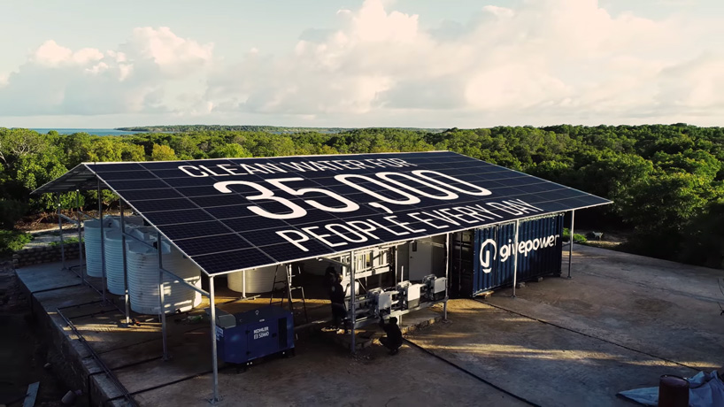 kenya installs the first solar power plant to transform ocean water into drinking water givepower