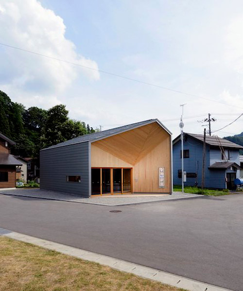 laab architects crafts gallery space from locally sourced timber in japan
