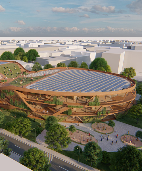 LAVA designs zero-carbon 'LIFE hamburg' with waterholes and an edible roof