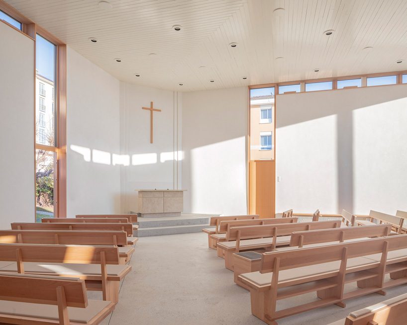LOCALARCHITECTURE adds geometric extension to lausanne's new apostolic church