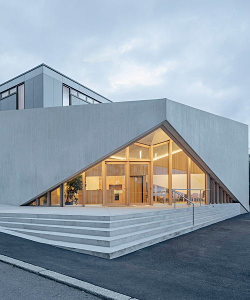LOCALARCHITECTURE adds geometric extension to lausanne's new apostolic church