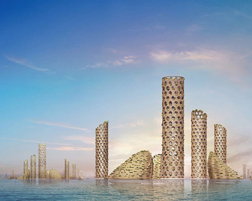 luca curci architects proposes a modular and sustainable 'vertical city' for the knowledge summit in dubai