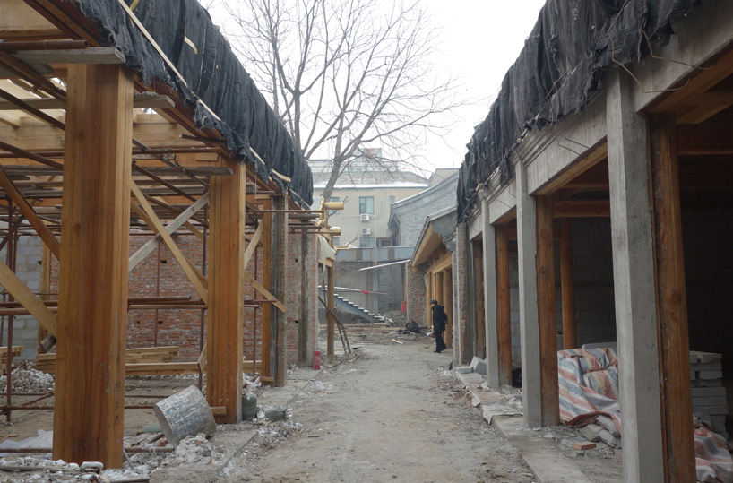 MAD architects builds 'hutong bubble' into fabric of beijing neighborhood