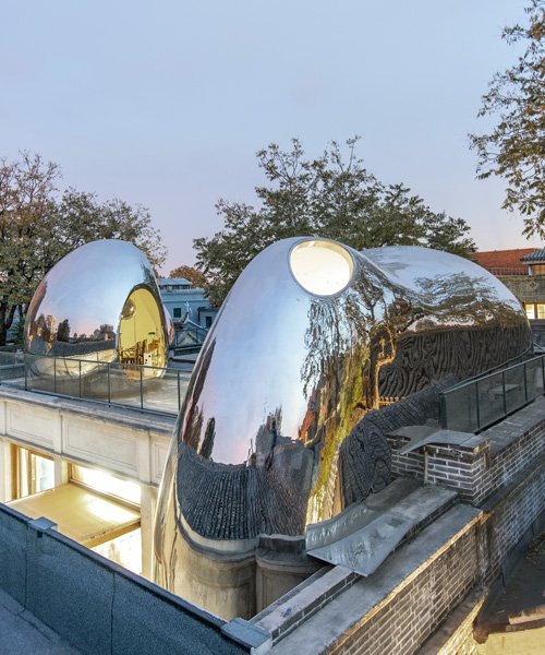 MAD architects builds 'hutong bubble' into fabric of beijing neighborhood