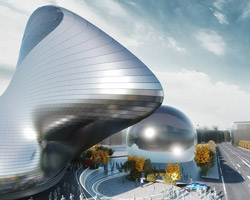 MASK architects place a massive camera atop their seoul photographic art museum proposal