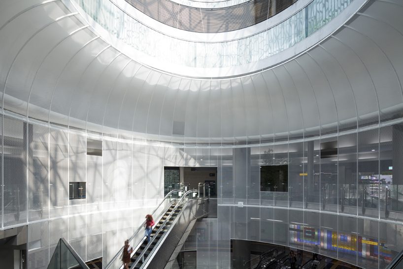 naruse inokuma + a round architects transform seoul's noksapyeong station with a 'dance of light'