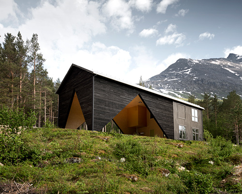 rever & drage architects designs '1/3 house' in norway to be expanded over time