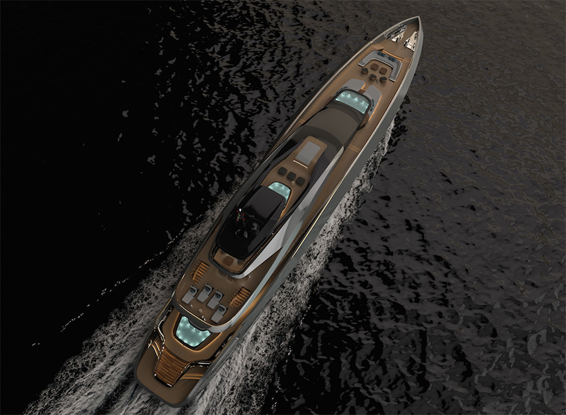 rossinavi and pininfarina design sports car-inspired super yacht