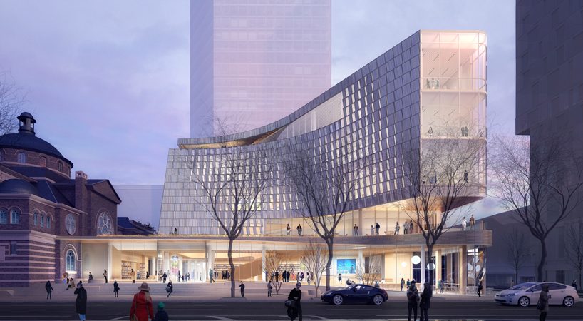 snøhetta and clark nexsen unveil new 'technologically-advanced' library for charlotte, US