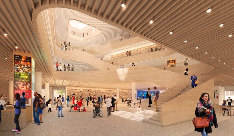snøhetta and clark nexsen unveil new 'technologically-advanced' library for charlotte, US