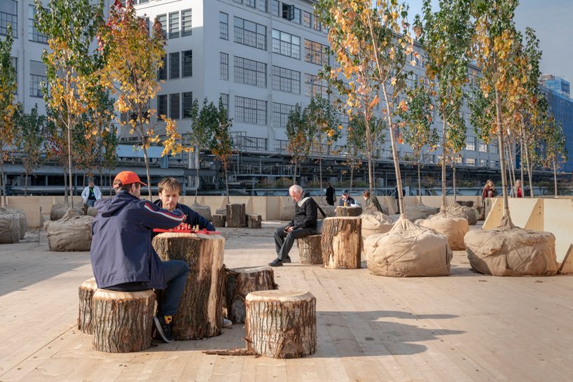 studio marco vermeulen builds against climate change with wooden biobasecamp pavilion designboom