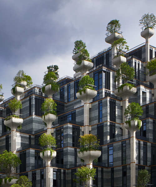 heatherwick studio's mixed-use '1000 trees' development takes shape in shanghai