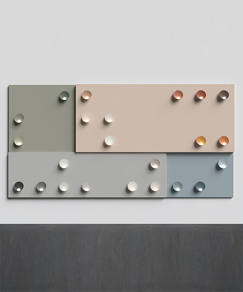 note design studio selects a 23-color palette for vibia based on architectural elements