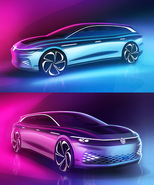 volkswagen ID space vizzion concept is a futuristic station wagon