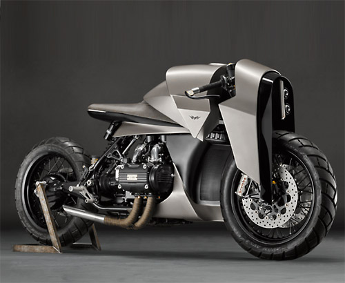 death machines of london dresses kenzo motorcycle in samurai armor