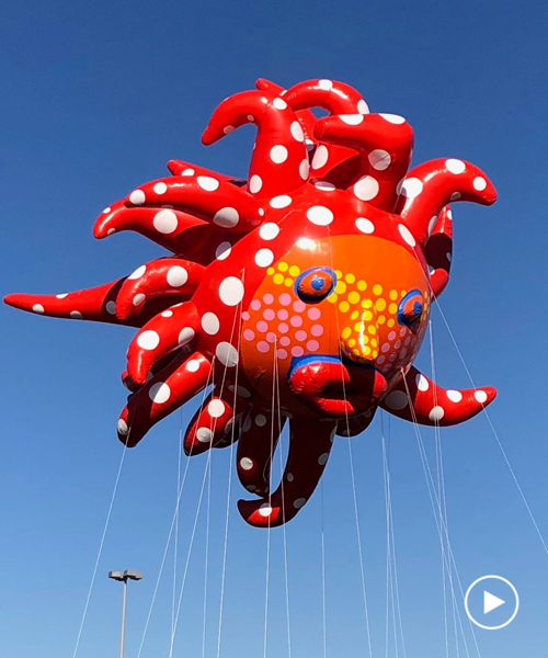 yayoi kusama joins macy’s thanksgiving day parade with giant polka-dot balloon