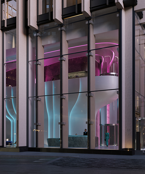 zaha hadid architects to digitally sculpt london's southbank tower lobby