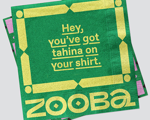 &walsh devises punchy patterns + vibrant visual identity for egyptian street food spot, zooba