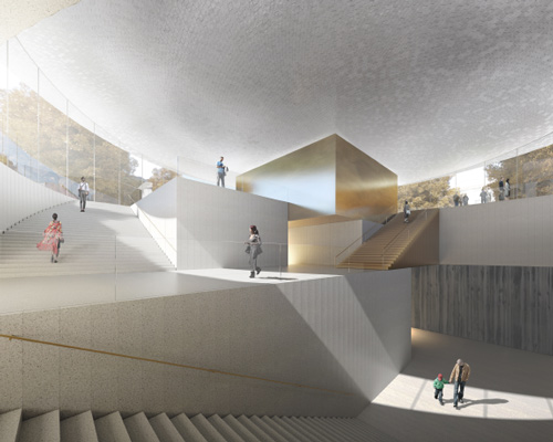 JKMM to extend national museum of finland with circular pavilion-like structure