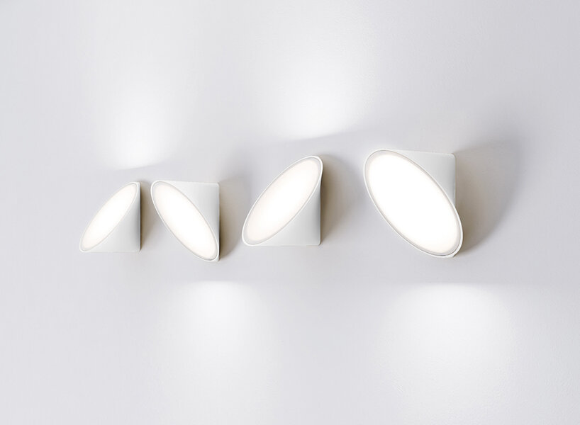innovative, functional yet sculptural axolight designs shine bright in total white
