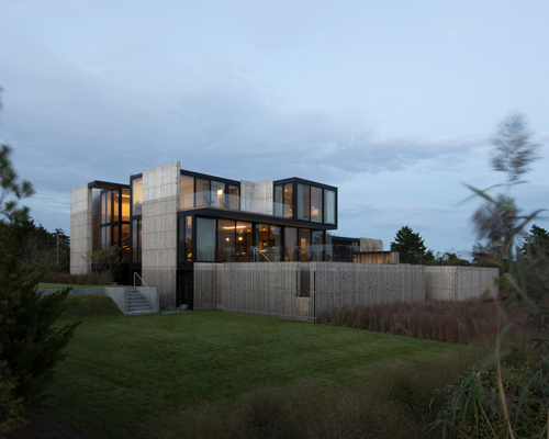 bates masi + architects breaks apart and elevates long island house to embrace flooding