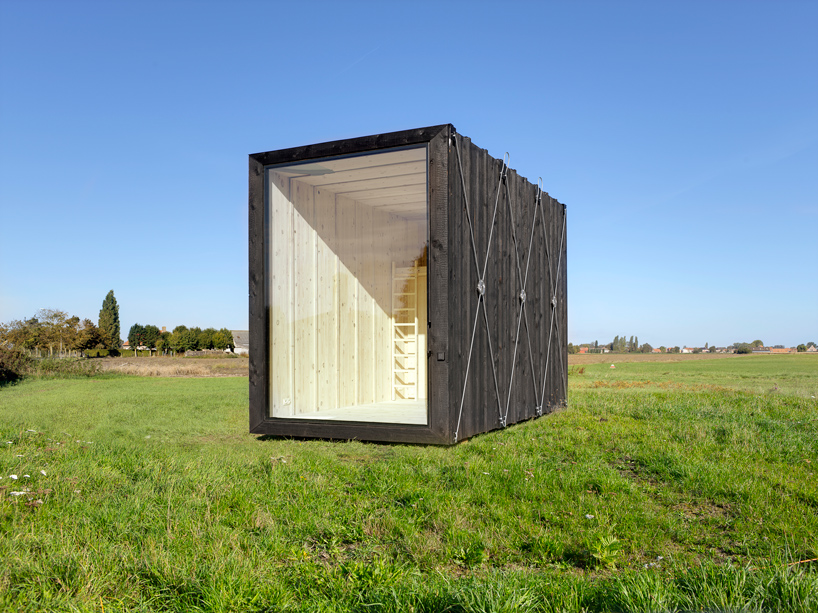 Belgian Studio Dmva Designs Minimal Cabin Y To Be Transported