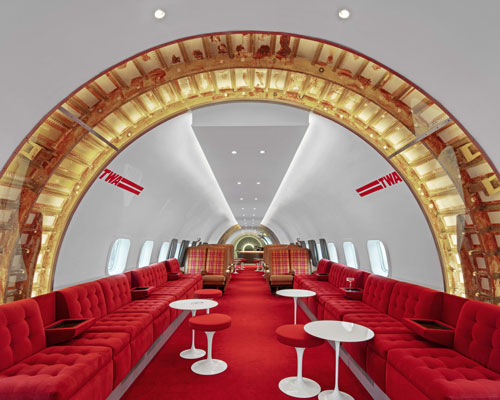 TWA hotel transforms vintage plane into a sleek retro-themed cocktail bar