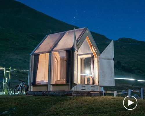 the immerso retreat is a transparent cabin for camping under the stars