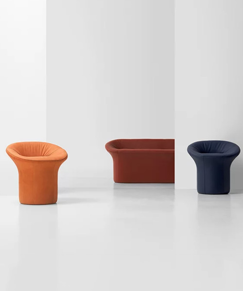 jiyoun kim studio debuts 'scooped' collection of monolithic stools + benches