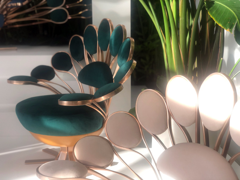 marc ange presenta una colección estilo pavo real para visionnaire durante art basel en miami