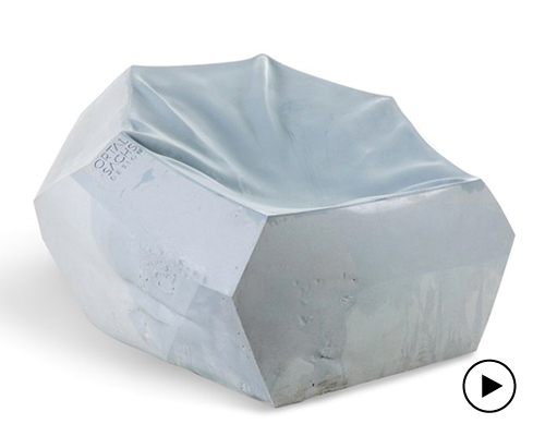 ortal sachs designs a surprisingly comfortable concrete stone chair