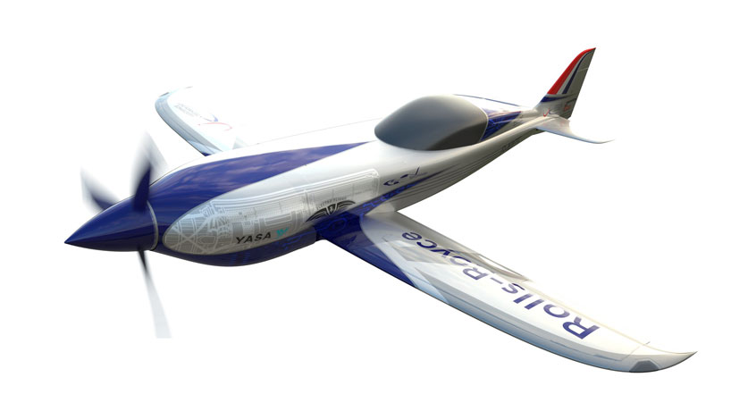 rolls-royce unveils one-seater electric plane in bid to break speed records