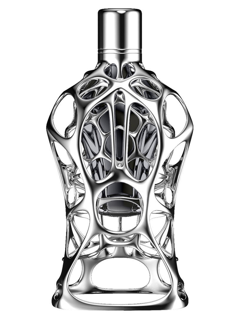 ross lovegrove 3D-print formula 1 parfum pertama dalam logam