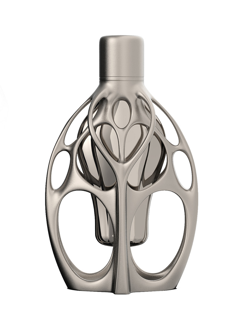 ross lovegrove 3D-print formula 1 parfum pertama dalam logam