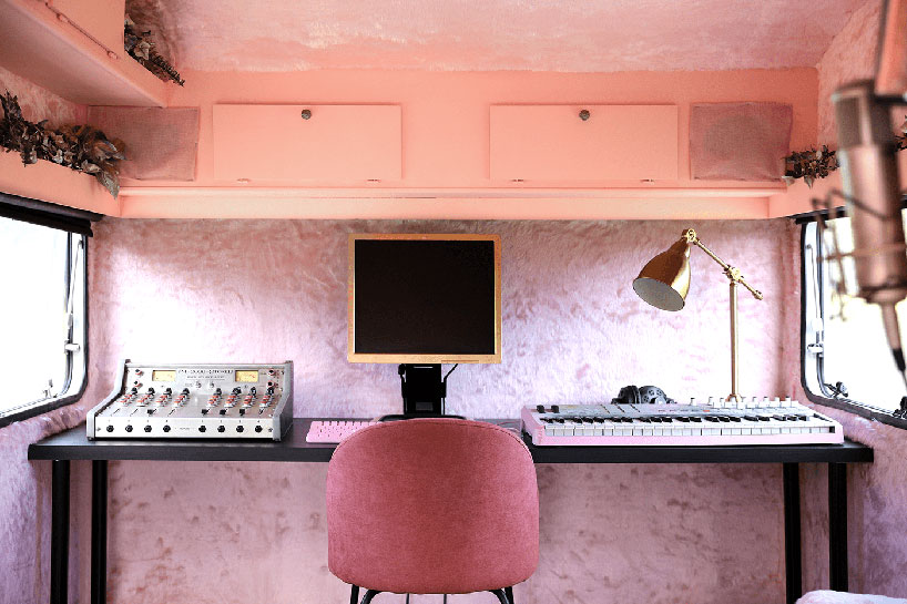 snask transforms an old trailer into a colorful music studio to turn tables and heads