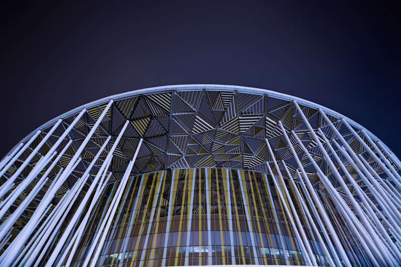 steven chilton architects completes 'bamboo forest' wuxi taihu show theater