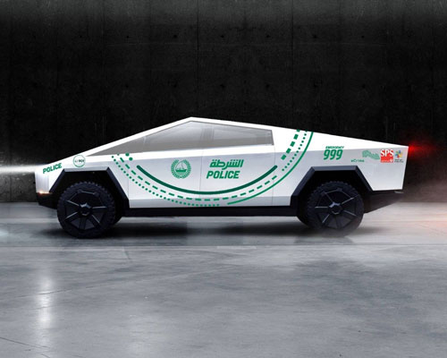 tesla cybertruck will join dubai's police fleet in 2020
