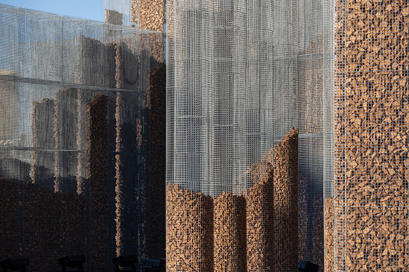 edoardo tresoldi + studio studio studio's wire mesh architectural fortress in saudi arabia
