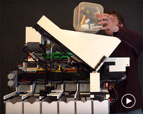 the universal LEGO sorter is an AI-powered machine that sorts every type of block