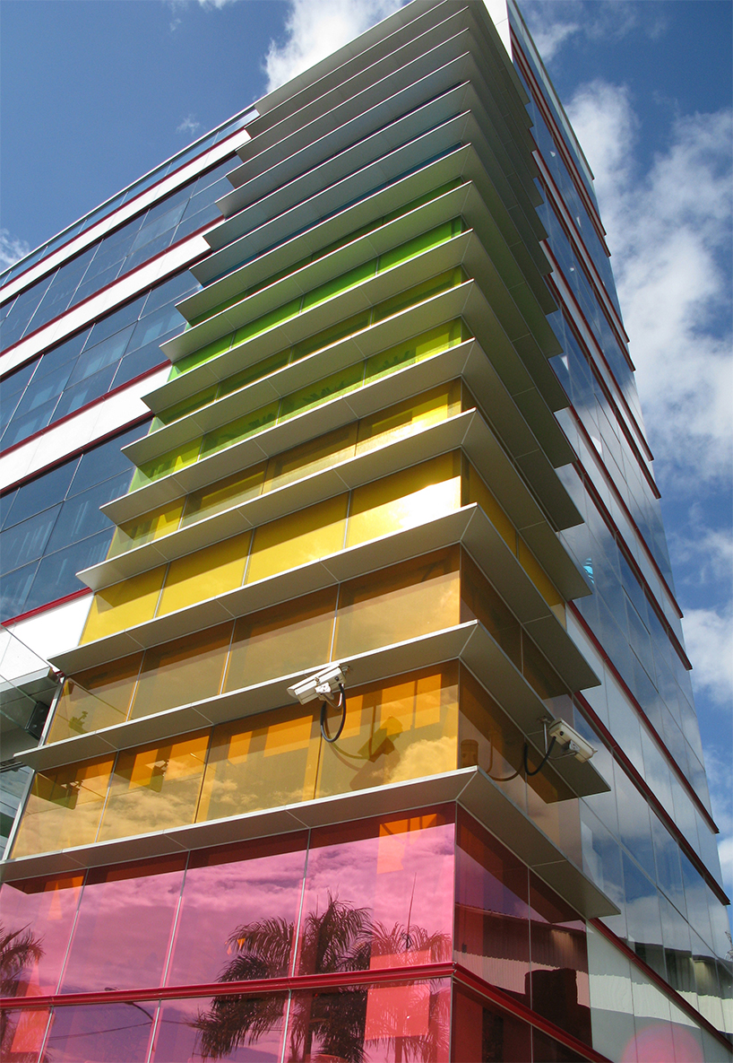 the world through vanceva's rainbow-tinted architectural glass