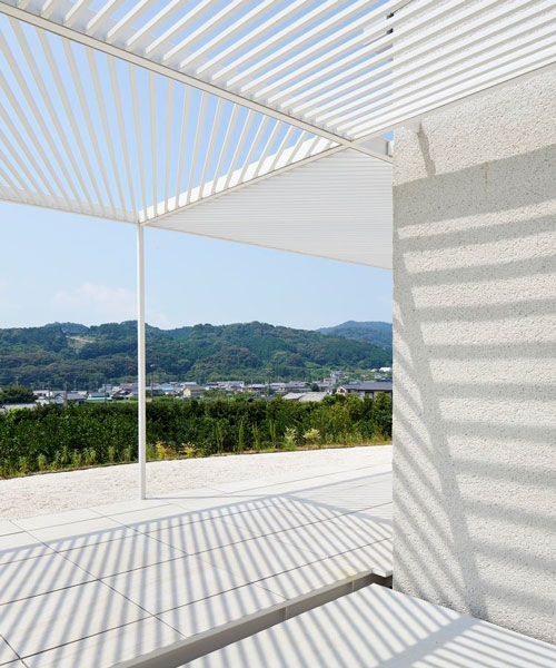 2id architects creates a minimal residence amid a mandarin plantation in japan