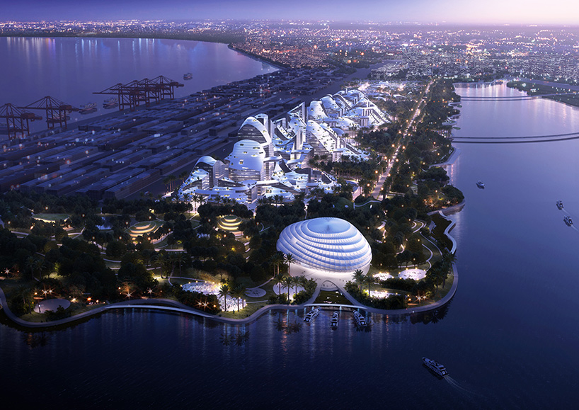 MVRDV conceives vast tencent campus in shenzhen as an undulating mountain range
