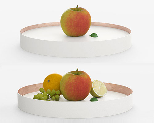 aldo deli's 'vanishing tray' works like a scale to make objects disappear
