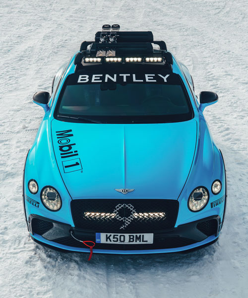 bentley prepares special edition continental GT for the 2020 GP ice race in austria