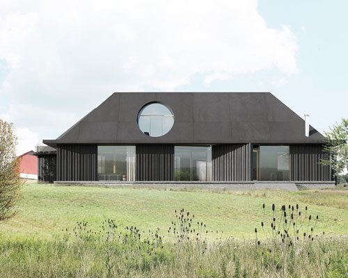 three concrete volumes compose bosetti-desjardins' house for an artist in upstate new york