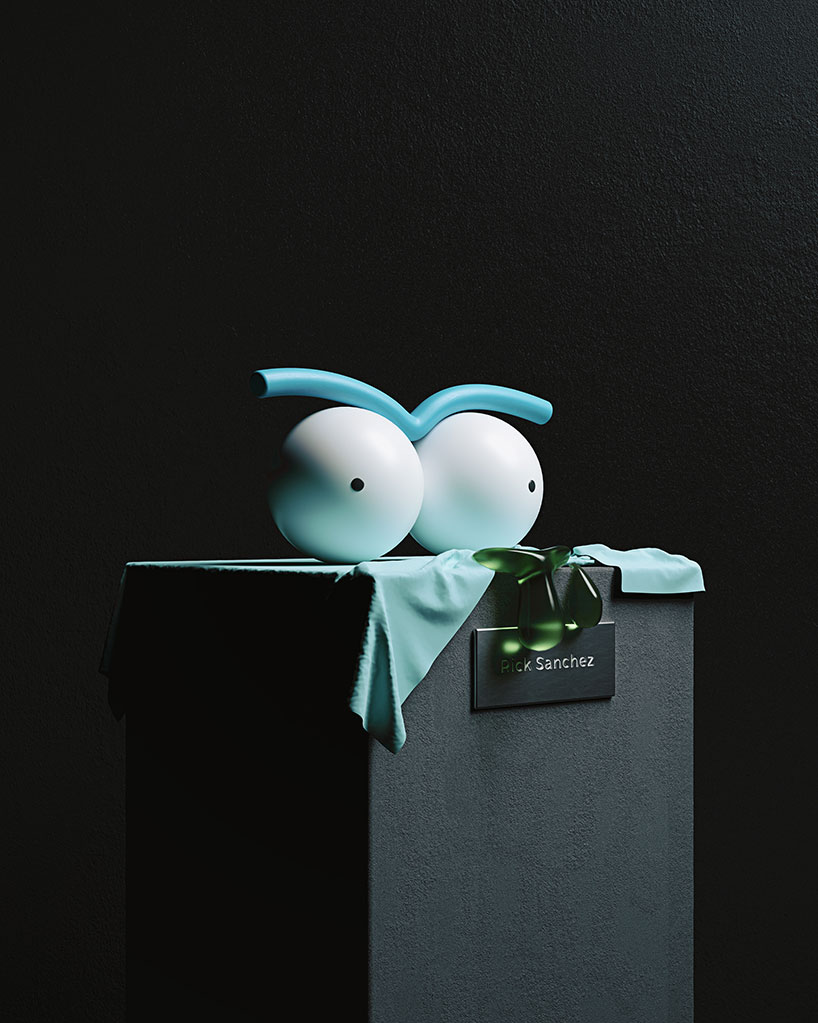 marco segovia deconstructs popular cartoon characters into