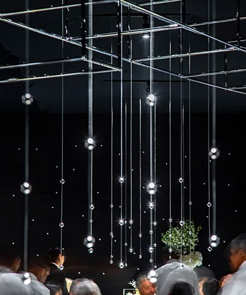 chain + siman designs 'gravity' restaurant based on the visual minimalism of alfonso cuaron
