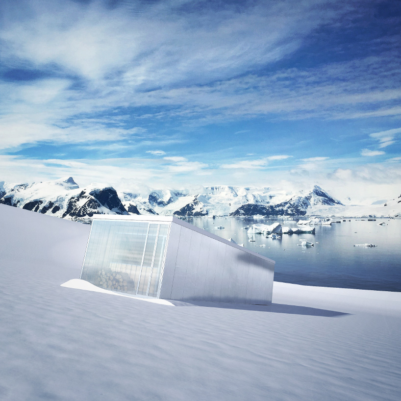 christophe benichou plans sliding shelter for snowy slopes