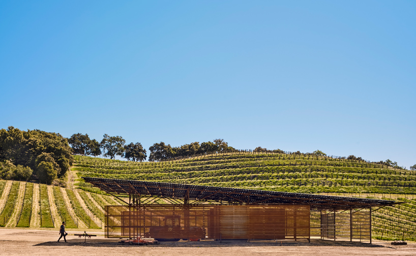 Clayton Little Situate Barn Of Perforated Steel Among California