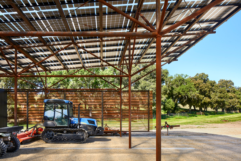 Clayton Little Situate Barn Of Perforated Steel Among California